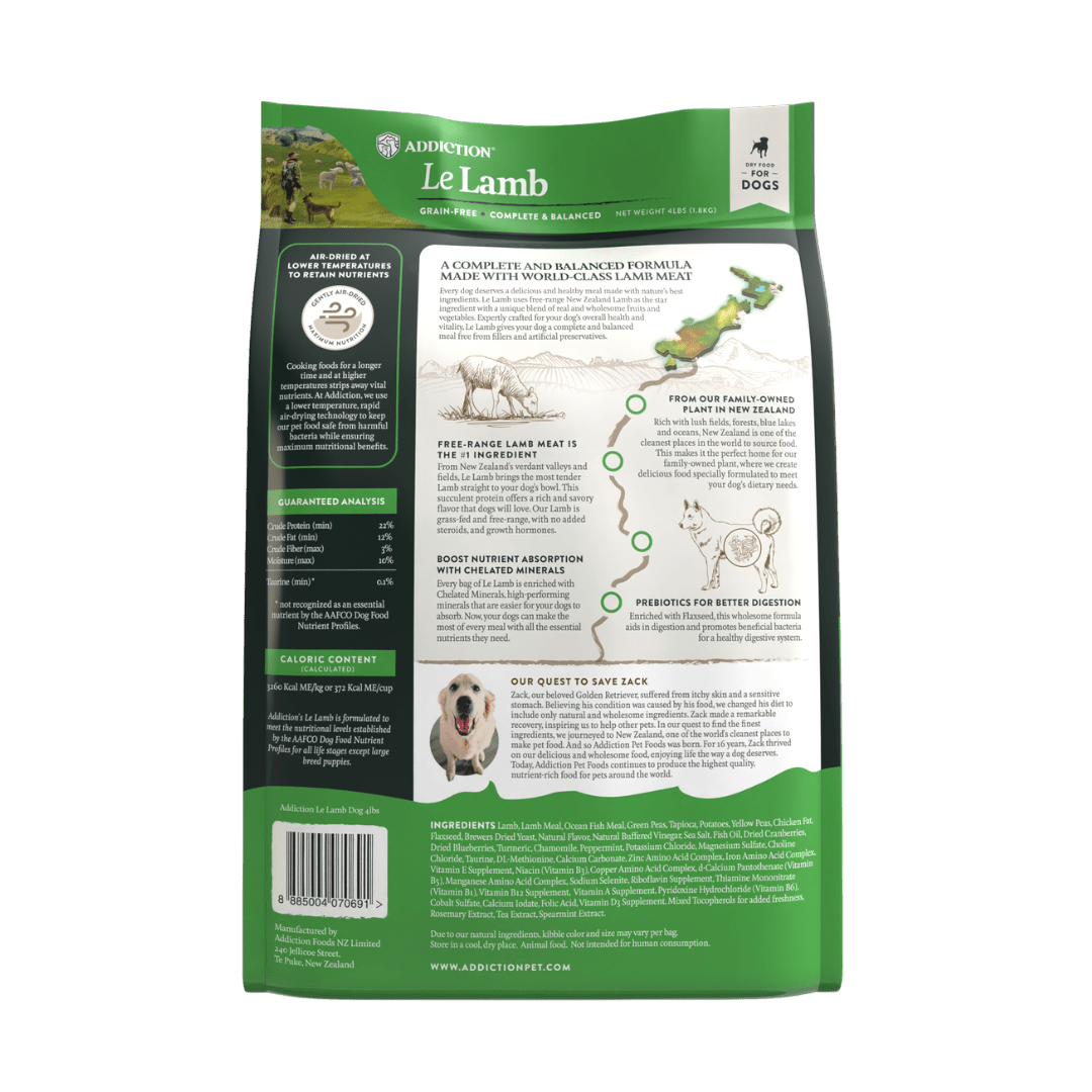 無榖放牧羊肉犬糧1.8kg , 9kg , 15kg - AF70691 - ADDICTION愛德勝