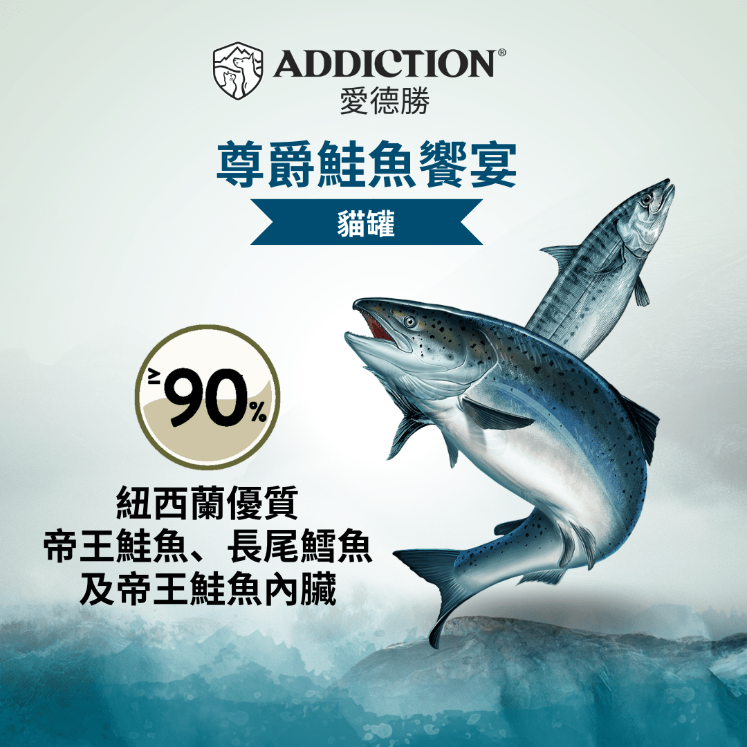 珍島系列尊爵鮭魚饗宴貓罐85g - WI00160 - ADDICTION愛德勝