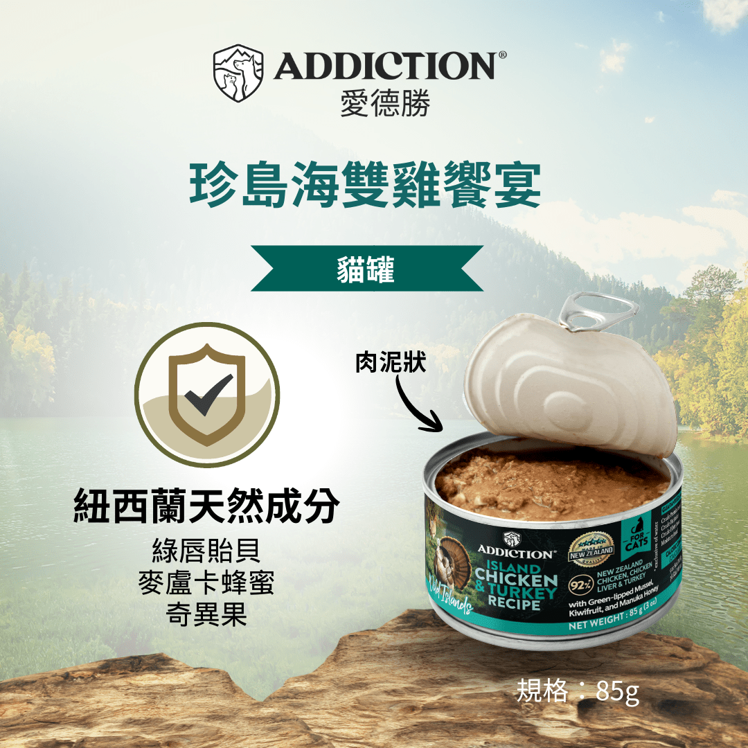 珍島系列島海雙雞饗宴貓罐85g - WI00153 | ADDICTION愛德勝