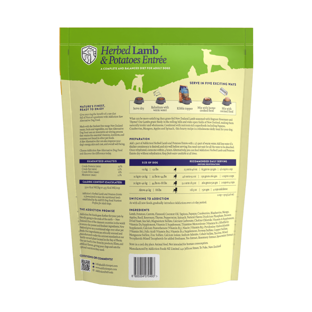 香草羊肉和馬鈴薯風乾犬糧 910g - AF70493 | ADDICTION愛德勝