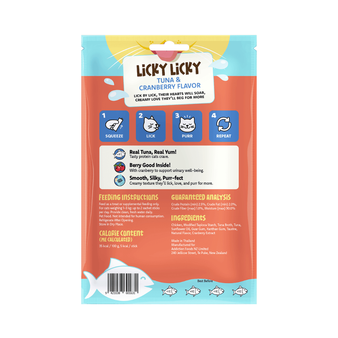 Licky Licky 鮪魚蔓越莓貓肉泥 - AP01631 | ADDICTION愛德勝