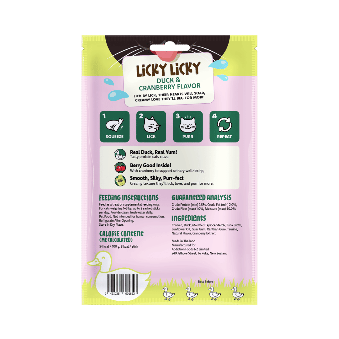 Licky Licky 燒鴨蔓越莓貓肉泥 - AP01853 | ADDICTION愛德勝